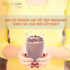 Bộ Thực phẩm bổ sung Trimshake ageLOC TR90® - Giúp giảm cân, bổ sung protein và vitamin, 15 gói, hương vị tự nhiên, dễ sử dụng.