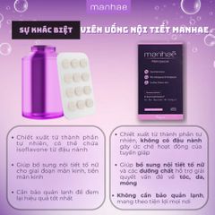 Viên Uống Cân Bằng Nội Tiết Man.hae Menopause 90 Viên - Hỗ Trợ Phụ Nữ Thời Kỳ Mãn Kinh, Dễ Dàng Mang Theo