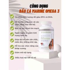 Viên uống Marine Omega 120v - Thực phẩm chức năng tăng cường sức khỏe tim mạch và miễn dịch, giải pháp chăm sóc sức khỏe tốt nhất