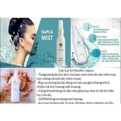 Dưỡng Ẩm Nhẹ Phun Sương NaPCA Moisture Mist 250ml - Xịt Dưỡng Da và Tóc Bảo Vệ Độ Ẩm Tươi Trẻ