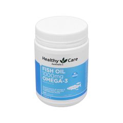 Dầu Cá Healthy Care Fish Oil 1000mg Omega-3 400v - Hỗ trợ Sức Khỏe Tim Mạch, Tăng Cường Trí Nhớ và Khớp, Sản Phẩm Bổ Sung Dinh Dưỡng