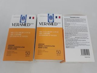 Viên Uống Veramed Gold Chống Oxy Hóa, Làm Sáng Da và Giảm Nguy Cơ Lão Hóa - Hộp 50 Viên Chất Lượng Cao Từ Pháp