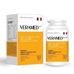Viên Uống Veramed Gold Chống Oxy Hóa, Làm Sáng Da và Giảm Nguy Cơ Lão Hóa - Hộp 50 Viên Chất Lượng Cao Từ Pháp