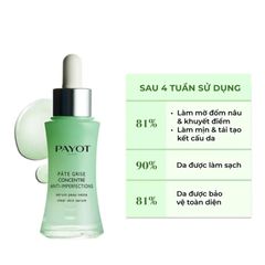 Tinh Chất Ngừa Mụn Giảm Thâm Payot Clear Skin Serum 30ml - Serum Cải Thiện Kết Cấu Da Dành Cho Da Dầu Mụn