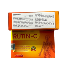 Viên Nang Rutin C Đại Uy - Hỗ Trợ Tăng Sức Bền Thành Mạch & Cải Thiện Sức Đề Khang - Hộp 30 Viên Nang Mềm