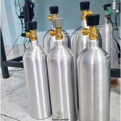 Vỏ Bình Nhôm Rỗng Thủy Sinh 2L Chất Lượng Cao - Bình CO2 Đài Loan, Van Kim Loại Bền Bỉ - Phụ Kiện Thủy Sinh Hợp Chuẩn