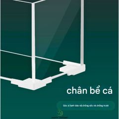Bộ Chân Đỡ Bể Kính Để Bàn - Bộ 5 Miếng Bọc Góc Chân An Toàn, Dễ Dàng Sử Dụng Cho Hồ Cá Thú Cưng