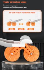 Con Lăn Tập Cơ Bụng Trợ Lực Plank Booster SL-005 - Thiết Kế Thông Minh, Chống Trượt, Tích Hợp Bộ Đếm Thời Gian, Dành Cho Tất Cả Người Tập