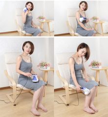 Máy massage cầm tay Puli PL-603AC3 - 8 đầu massage thông minh, châm cứu hồng ngoại giảm đau hiệu quả cho toàn thân