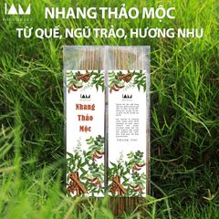 Nhang Thảo Mộc 30cm - Nhang Vỏ Quýt, Vỏ Bưởi, Bồ Kết, Oải Hương và Hương Thảo Tự Nhiên, Thân Thiện Môi Trường