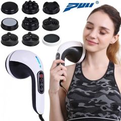 Máy massage bụng cầm tay Puli PL-607AC3 - 8 đầu massage tiện lợi, hồng ngoại thông minh, giảm đau nhức hiệu quả, công nghệ Hàn Quốc