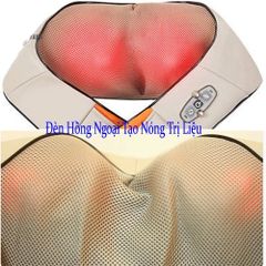 Đai massage cổ vai gáy hồng ngoại PULI PL-901 - Máy massage nhiệt 2 con lăn giảm đau hiệu quả, chăm sóc sức khỏe tại nhà