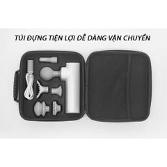Súng Massage Cầm Tay Mini Puli PL-657 - 7 Đầu Massage Đa Năng, Pin Sạc 4 Giờ, Thiết Kế Hiện Đại, Giải Tỏa Căng Thẳng