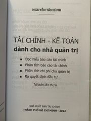 Tài Chính Kế Toán - Dành Cho Nhà Quản tri
