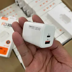 Củ Sạc Nhanh Recci 30W 2 Cổng - Sạc Siêu Tốc PD, QC, Nhỏ Gọn, Tương Thích Cho iPhone, Android, Laptop - Sạc Đa Năng, An Toàn.
