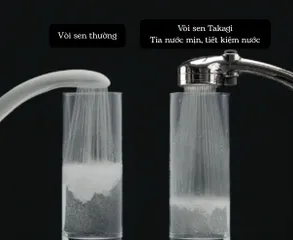 Vòi sen tắm mạ WT có nút dừng Takagi (JSB022MAS)