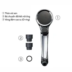 Bộ Vòi Sen Tắm Mạ WT Có Nút Dừng Takagi JSB122MAS - Tiết Kiệm Nước, Dòng Nước Êm Dịu Cho Da Nhạy Cảm, Thiết Kế Sang Trọng