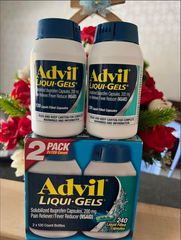 Viên Uống Giảm Đau Hạ Sốt Advil Liqui-Gels 120 Viên - Giảm Đau Nhanh Chóng, Hạ Sốt Hiệu Quả, Dễ Nuốt, Made in USA