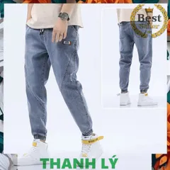 Quần Jean Jogger Mới Mùa Hè Size M 50-56kg - Vải Co Dãn Chất Mát, Hàng QC Cao Cấp cho Phong Cách Thời Trang Năng Động