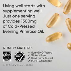 Viên Uống Tinh Dầu Hoa Anh Thảo Sports Research Evening Primrose 1300mg 120 Viên - Hỗ Trợ Sức Khỏe Phụ Nữ, Cân Bằng Nội Tiết, Giảm Triệu Chứng Tiền Kinh Nguyệt