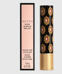 Son Gucci 215 Rouge De Beauté Brillant - Son Dưỡng Môi Độ Bóng, Siêu Mịn, Sang Trọng - Phù Hợp Với Mọi Làn Da