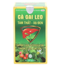 Viên uống bổ gan Cà Gai Leo Tam Thất Xạ Đen ROXTECH - Giải độc mát gan, hỗ trợ bảo vệ chức năng gan - Lọ 50 viên
