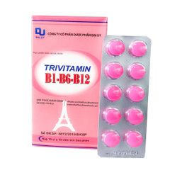 Trivitamin B1 - B6 - B12 Đại Uy - Bổ Sung Vitamin Giảm Mệt Mỏi, Hỗ Trợ Tiêu Hóa - Hộp 100 Viên Việt Nam