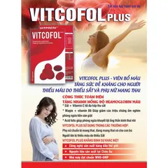 Viên Uống VITCOFOL PLUS Bổ Sung Sắt Cho Bà Bầu - Hộp 30 Viên