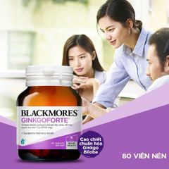 Viên Uống Blackmores Ginkgoforte 40 Viên - Hỗ Trợ Cải Thiện Trí Nhớ, Tăng Cường Chức Năng Nhận Thức và Tuần Hoàn Máu Não