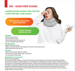 Viên uống hỗ trợ giảm xoang SIN 30 Viên, nhập khẩu từ Mỹ