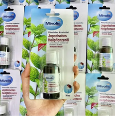 Dầu Bạc Hà Mivolis 30ml - Tinh Dầu Thiên Nhiên Giúp Giảm Đau Đầu, Thông Mũi, Thư Giãn Tinh Thần từ Đức