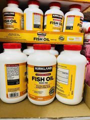 Dầu cá Omega 3 Kirkland Fish Oil 1000mg 400 viên - Bổ sung Omega 3 tốt cho tim mạch, trí não và sức khỏe mắt
