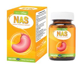 Viên uống hỗ trợ dạ dày Nas 30 viên - Giảm đau, viêm loét, bảo vệ niêm mạc dạ dày, nhập khẩu Mỹ từ Robinson Pharma