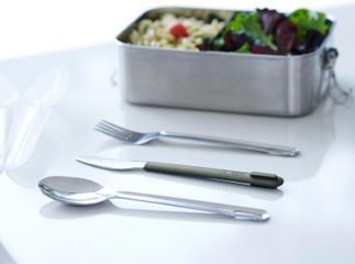 Bộ dao thìa dĩa du lịch Joseph Joseph 81135 Duo Steel màu Grey - Dụng cụ nhà bếp tiện lợi, thiết kế hiện đại, tiết kiệm không gian.