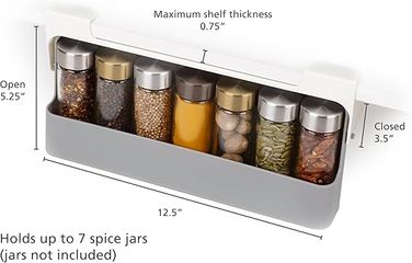 Giá Treo Gia Vị Thông Minh Joseph Joseph 85147 - Kệ Sắp Xếp Tiện Lợi, Phù Hợp Với Nhiều Lọ Gia Vị, Tiết Kiệm Không Gian Bếp