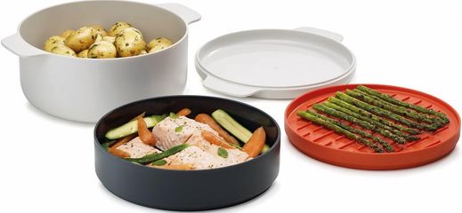 Nồi Cơm Điện Joseph Joseph M-Cuisine 45001 - Nấu Cơm Đơn Giản Trong Lò Vi Sóng - Dung Tích 2L, An Toàn Với Máy Rửa Bát