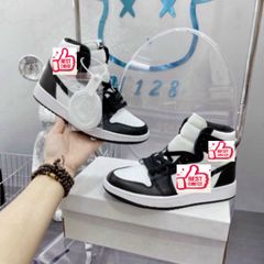 Giày Thể Thao Cao Cổ Nam 2 Màu Thời Trang - Sneakers Dễ Phối Đồ, Phong Cách Đi Học Đi Chơi