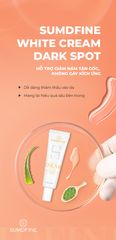 Kem mờ nám trắng da Sumdfine White Cream Dark Spot - Giải pháp chống tăng sắc tố, làm sáng và đều màu da, phù hợp mọi loại da!