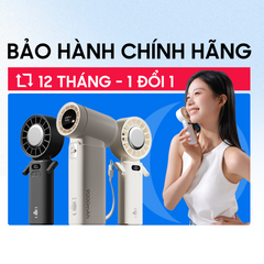 Quạt Cầm Tay Mini Gấp Gọn Ollie - Quạt Tích Điện 100 Cấp Độ, Gió Mạnh 8m/s, Pin 3600mAh, Thiết Kế Đeo Cổ Tiện Lợi