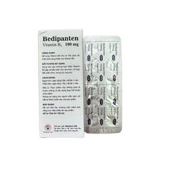 Viên Uống Bedipanten 100mg Bổ Sung Vitamin B5 Giảm Dầu Thừa, Hỗ Trợ Rụng Tóc và Mụn - Hộp 20 Viên Mediphar USA
