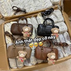 Túi Xách Nữ MinMin Size 20 Kèm Móc Gấu Dây Đeo Chéo Thời Trang, Chất Liệu Cao Cấp, Phong Cách Năng Động, Dễ Dàng Phối Đồ