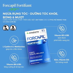 Viên Uống Ngừa Rụng Tóc Arkopharma Forcapil Fortifiant - Tóc Khỏe Mượt & Dưỡng Tóc Tự Nhiên (60 Viên)