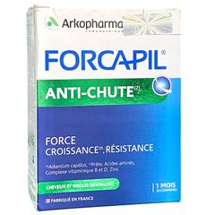Viên Uống Giảm Rụng Tóc Hói Đầu Arkopharma Forcapil Anti Chute - Hỗ Trợ Tóc Mọc Mạnh Mẽ (Hộp 30 Viên)