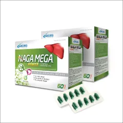 Naga Mega Bổ Gan - Thanh Nhiệt, Giải Độc, Bảo Vệ Gan, Tăng Cường Chức Năng - Hộp 60 Viên Việt Nam