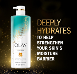 Sữa Tắm Olay Ceramide & Vitamin B3 Complex 591ml - Giúp Làm Sạch, Cấp Ẩm và Nuôi Dưỡng Da Mềm Mại, Phù Hợp Mọi Loại Da