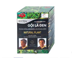 Dầu Gội Nhuộm là  Đen Matrix Gội Là Đen 25ml (10 gói ) 