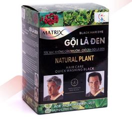 Dầu Gội Nhuộm là  Đen Matrix Gội Là Đen 25ml (10 gói ) 