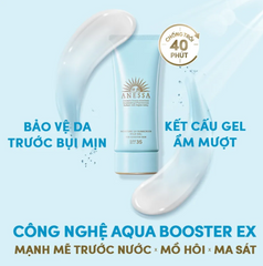 Kem Chống Nắng Anessa Xanh Moisture UV Sunscreen - SPF 35 PA+++ Dưỡng Ẩm Cho Da Nhạy Cảm, Bảo Vệ Tối Đa Khỏi Tia UV