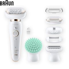 Máy cạo lông Braun Silk-épil 9 Flex - Thiết bị tẩy lông cho nữ, công nghệ Micro-Grip, kèm FaceSpa, tiện lợi và ít đau.