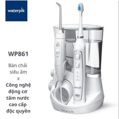 Máy tăm nước Cao Cấp Waterpik WP861 2 in 1 Complete Care 5.0, Kết hợp Bàn chải điện công nghệ siêu âm